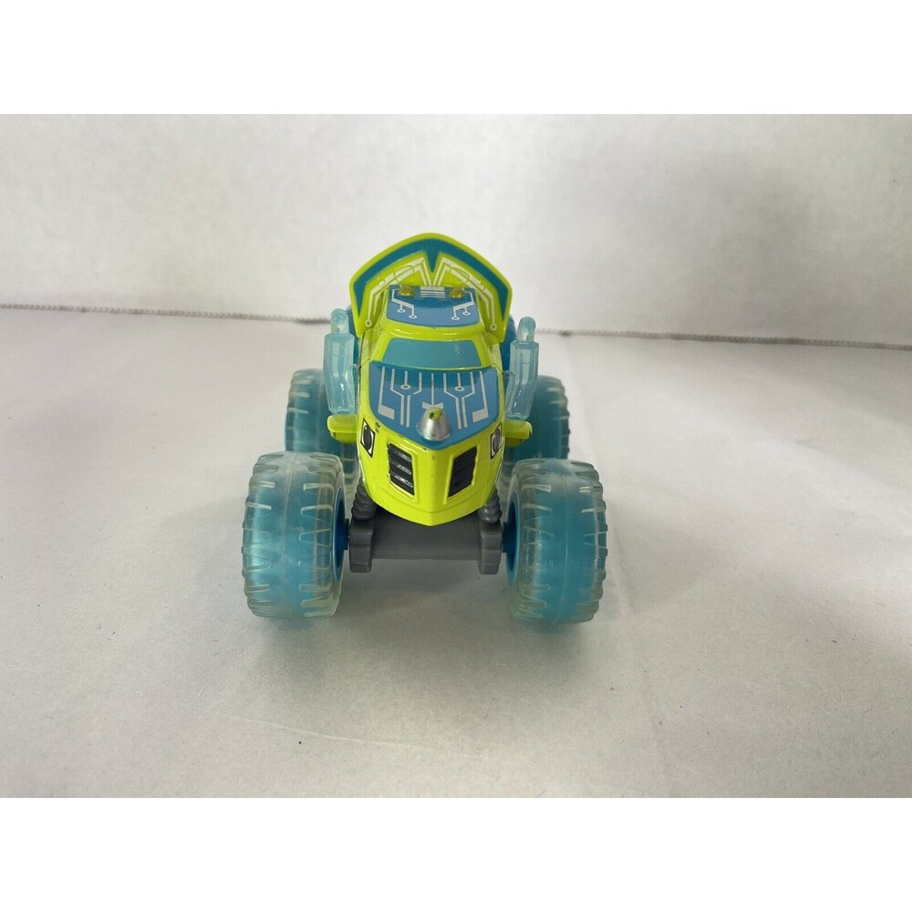 Blaze And The Monster Machines Zeg Blue Tires Robot Rider Diecast Mattel 2014